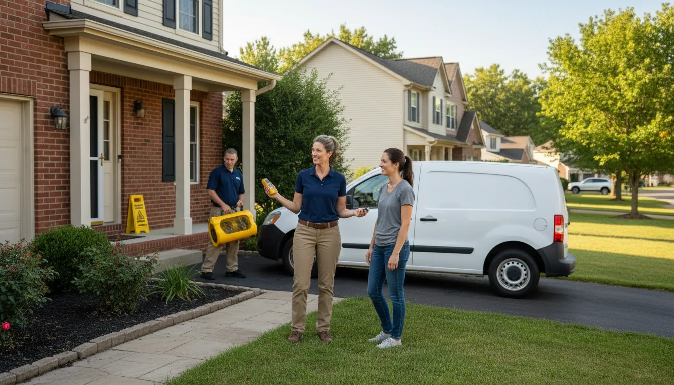 Water restoration image for Dehumidification And Cleanup Services in Peace Valley, MO